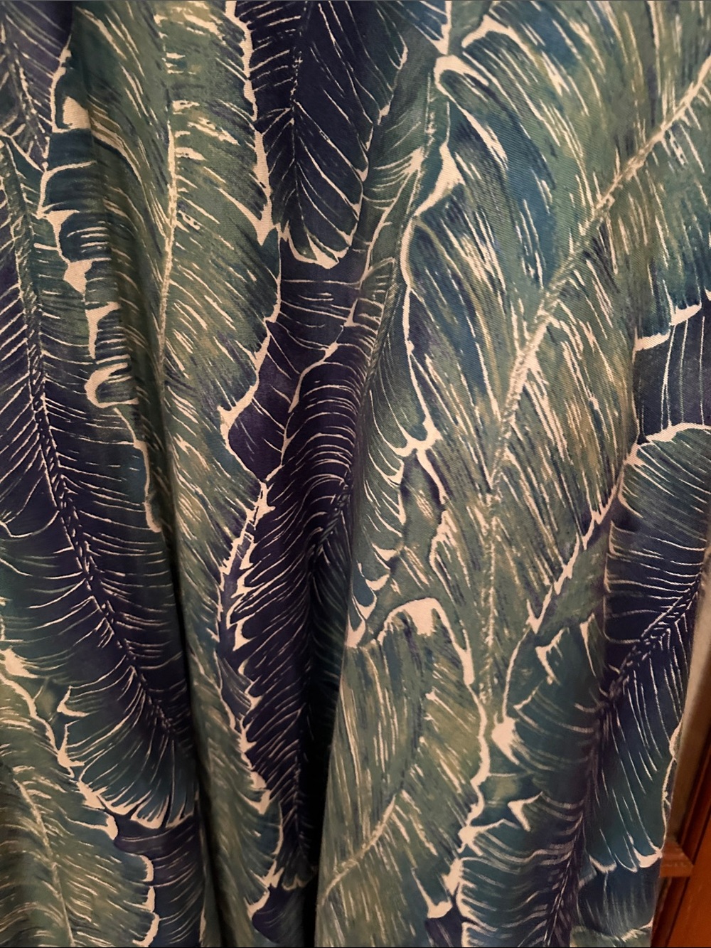 Chaps Tropical Leaf Maxi Dress - Picture 7 of 7